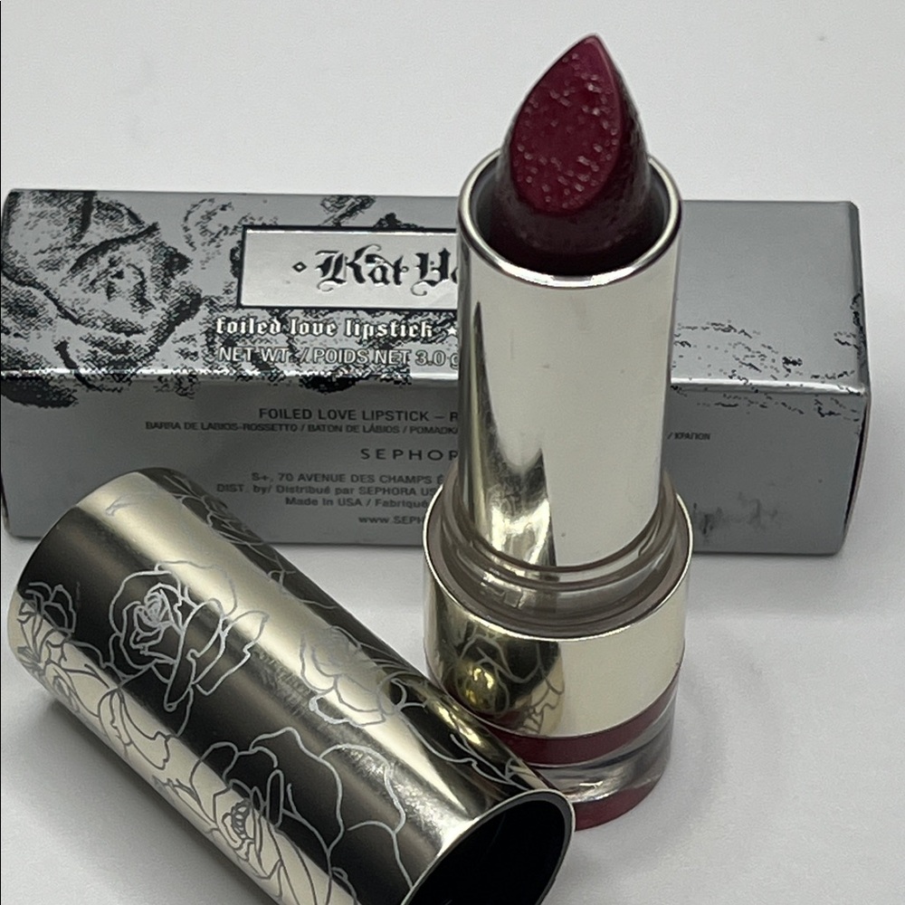 Kat Von D Foiled Love Lipstick Color “FTW” NIB - Picture 12 of 12